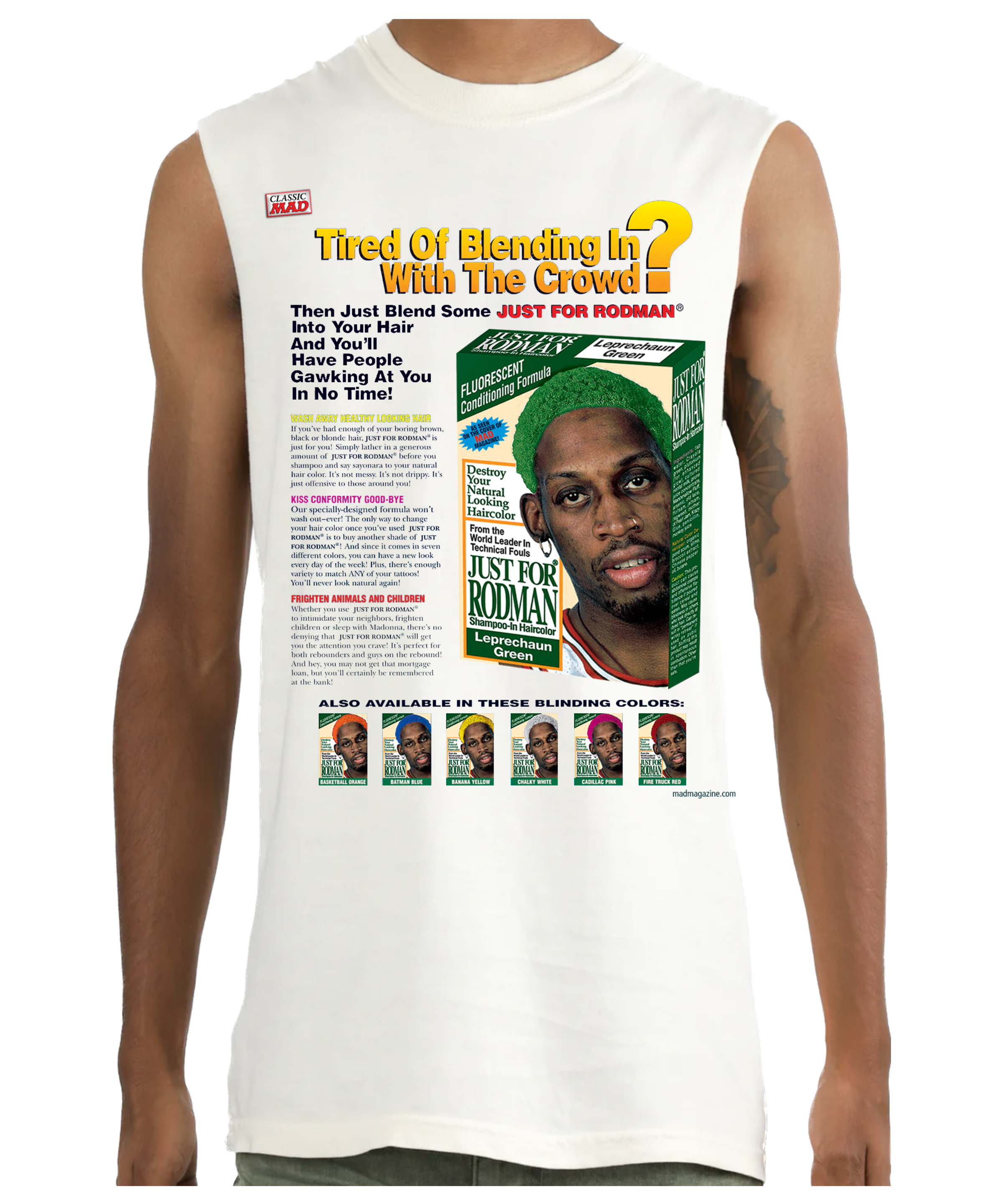 Just For Rodman Cut Off - Ivory